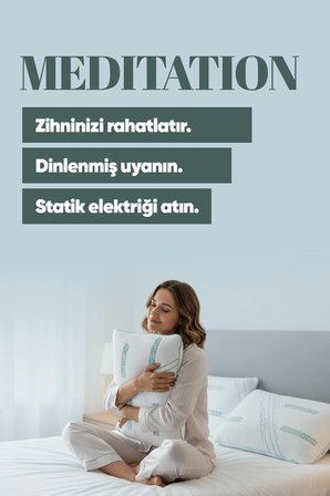 Dinlendirici Visko Yastık - Ortopedik Lüx Tombul Yastık - Anti Statik Kumaş Stres Azaltan Visco