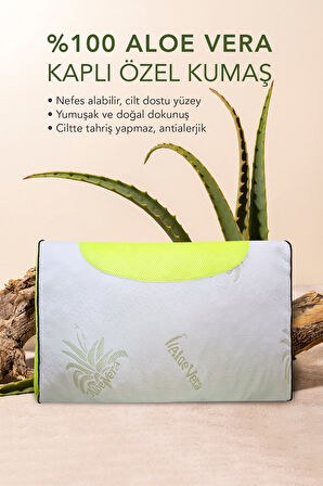 Gold serisi klimalı çocuk yastığı,aloe vera kumaşlı cilt dostu ortopedik Visco parçacıklı yastık yıkanabilir kılıflı 1200 gr
