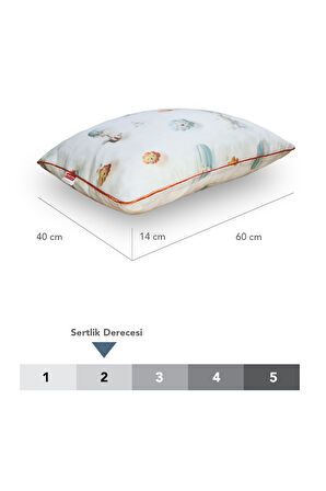 2 Adet Müslin kumaşlı ortopedik çocuk yastığı,Visco parçacıklı pamuk kılıflı  40*60 *1100 gr(bulut)