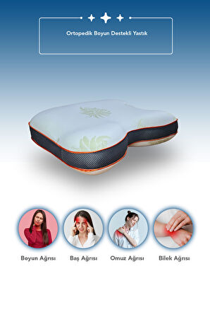 Aloe Vera kumaşlı horlama azaltıcı-önleyici yastık,ortopedik cilt dostu Visco parçacıklı yastık