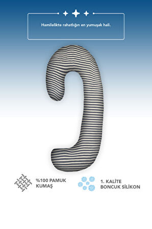 Hamile yastığı,sarılma yastığı aktivite yastığı pamuk kumaş (siyah)