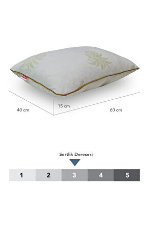 Aloe Wera kumaşlı Visco parçacıklı ortopedik yastık,saten biyeli Visco yastık 1200 gr