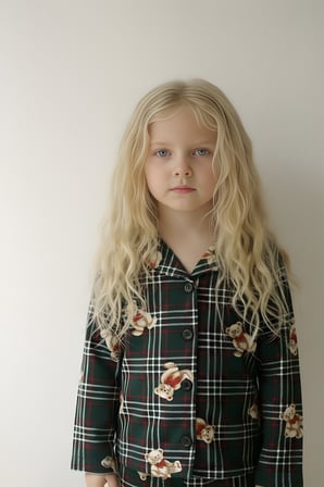 Çocuk Pijama Takımı Uzun Kollu Süet Örme Kumaş