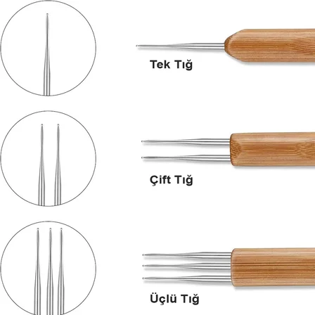 Rasta Tığı Çift Taraflı - 0.75mm