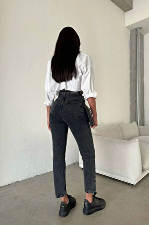 Premium Füme Mom Jeans