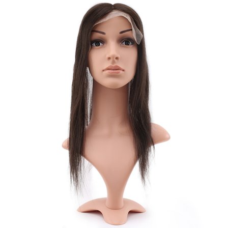 Komple Tığ İşçiliği Ön Kısmı Ekstra Tül Koyu Kestane Baby Taban Tepelik - 13x14cm - 2