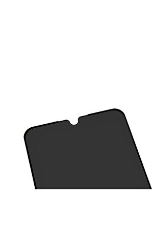 Xiaomi Redmi Note 8 Siyah Gizlilik Filtreli Privacy Hayalet Ekran Koruyucu Yanlardan Ekran Görünmez