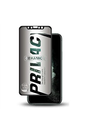 Xiaomi Redmi Note 8 Pro Gizlilik Filtreli Privacy Mat Seramik Hayalet Ekran Koruyucu Yandan Görünmez