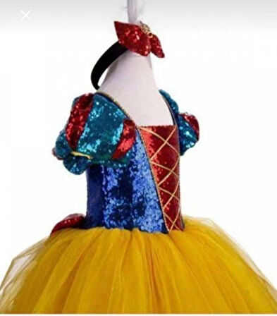 PAMUK PRENSES KOSTÜMÜ PAMUK PRENSES ELBİSE KIZ ÇOCUK KOSTÜM ÇOCUK ABİYE