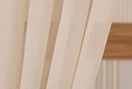 Massarelli Pamuk Dokulu Tül Bej 1-2 Seyrek Pile