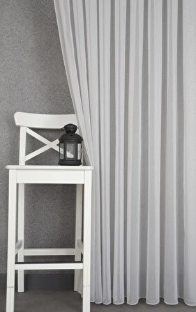 Massarelli Pamuk Dokulu Tül Gri 1-2,5 Orta Sık Pile 