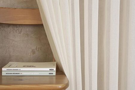 Massarelli Pamuk Dokulu Tül Krem 1-2 Seyrek Pile