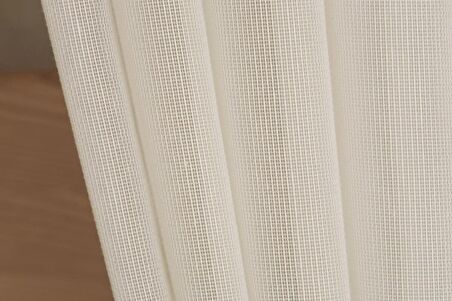 Massarelli Pamuk Dokulu Tül Krem Pilesiz 250 x 260 cm