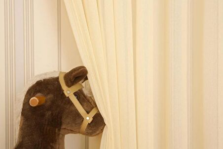 Massarelli Pamuk Dokulu Tül Sarı 1-3 Sık Pile