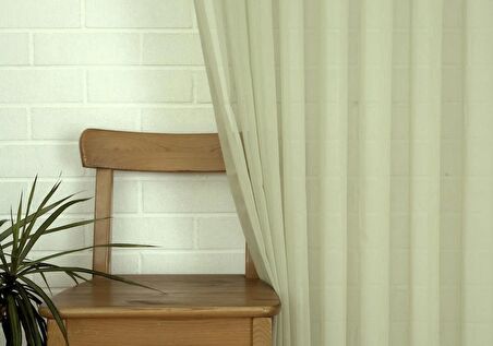 Massarelli Pamuk Dokulu Tül Yeşil 1-2,5 Orta Sık Pile  