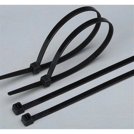 Pemsan 100 Adet 45cm x 8mm Siyah Kablo Bağı Plastik Kelepçe
