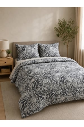 Çift Kişilik Nevresim Takımı %100 Pamuk 200x220 | Lastikli Çarşaflı 160x200