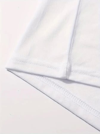 Pomeya  Baskılı Oversize Bisiklet Yaka T-shirt - Beyaz