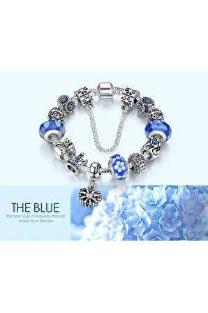 Pandora Tarz, Yeni Trend, 3 Renk Seçenekli Charm Bileklik, Ahşap Kutu Içerisinde