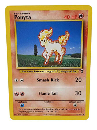 Pokemon Ponyta 40HP Kart