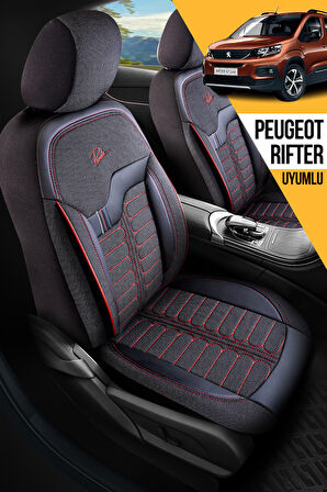 PANDA ŞİLİ SERİSİ İNGİLİZ JAKAR KUMAŞ PEUGEOT RİFTER UYUMLU OTO KOLTUK KILIFI - TAM SET
