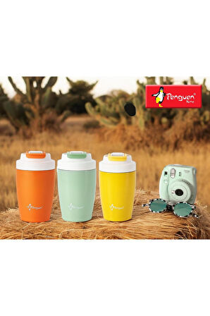 400 ML TOMBİK MUG TERMOS PİPETLİ RENKLİ