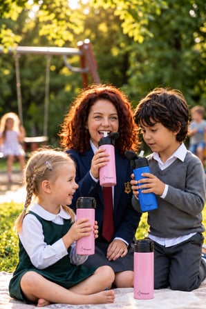 600 ml Çelik Su Matarası Sporcu Matarası Çocuk Pipetli Çelik Suluk Sızdırmaz SUS304 BPA Free