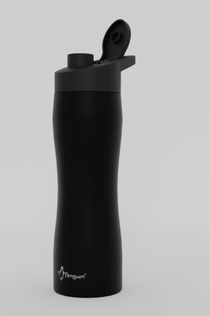 750 ml Çelik Matara Sızdırmaz Kapaklı BPA Free Spor Su Şişesi Sus304 Paslanmaz Çelik