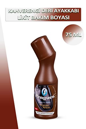 Bağcık + Penguen Deri Likit Ayakkabı Bakım Boyası 75 ML Set