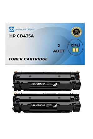 CB435A Muadil 2 Adet - Laserjet P1002 P1003 P1004 P1005 P1006 P1009 P1102 P1102w