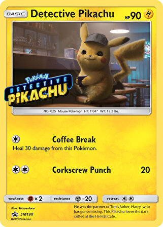 Pokemon Detective Pikachu 90HP Kart