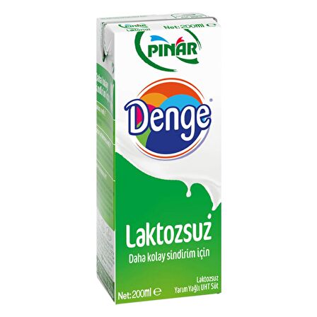 Pınar Denge Laktozsuz Süt 200 Ml X 24 Adet