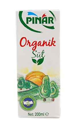 Pınar Organik Süt 200 Ml X 24 Adet