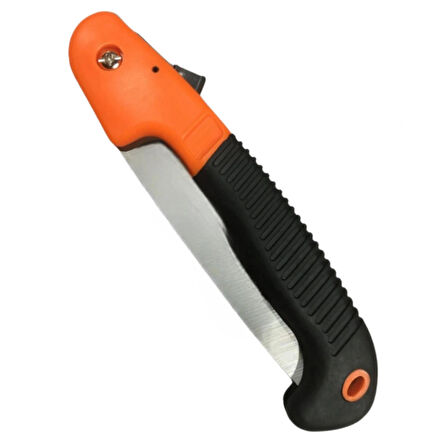 Microcase  Çok Kullanışlı  Bahçe Bağ Budama Testeresi 180mm Bıçaklı Katlanır Testere - TURUNCU - SİYAH AL4399
