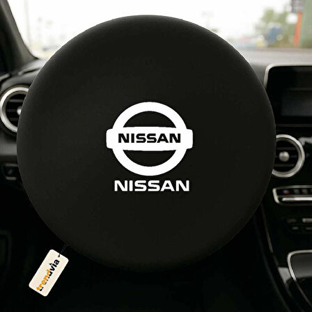Nissan Modellerine Uygun Direksiyon Koruma Kılıfı - Siyah Penye Kumaş Malzeme