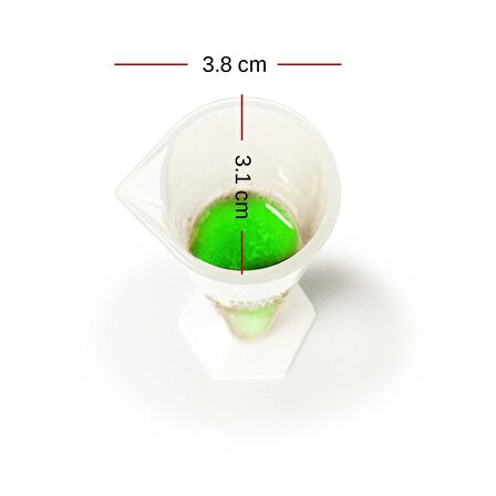 ISOLAB 100ml Plastik Mezür Kabartma Skala