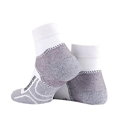 Thermoform Unisex Walking Patik Çorap Beyaz 3'lü Paket