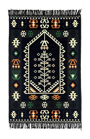 Shark Anadolu Seccade Kilim 17 Siyah