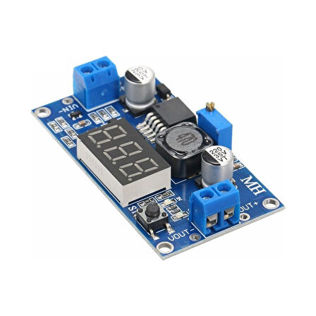 LM2596 DC-DC Ayarlanabilir Step-Down Modül Dijital Voltmetre Göstergeli
