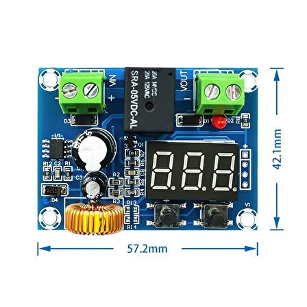XH-M609 DC Voltaj Koruma Modülü Lityum Piller için Output 12-36V