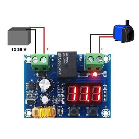 XH-M609 DC Voltaj Koruma Modülü Lityum Piller için Output 12-36V
