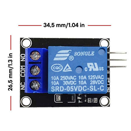 5V Röle Kartı KY-019 1-way Relay Module