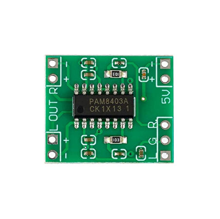 Minyatür Dijital Güç Amplikatör Devresi 2*3W Class D PAM8403 Power Amplifier Board 2.5~5V