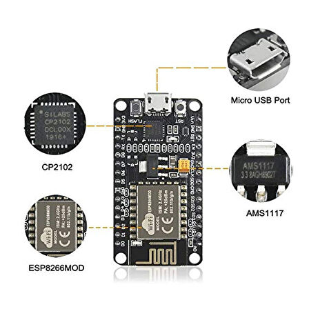 ESP8266 CP2102 Geliştirme Kartı
