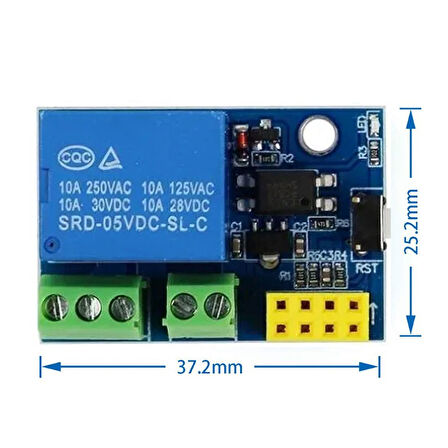 ESP8266 ESP-01S Röle Modülü WiFi Plus ESP-01S