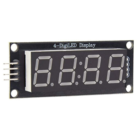 4 Basamaklı LED Gösterge Modülü 7-segment TM1637