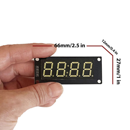 4 Basamaklı LED Gösterge Modülü 7-segment TM1637