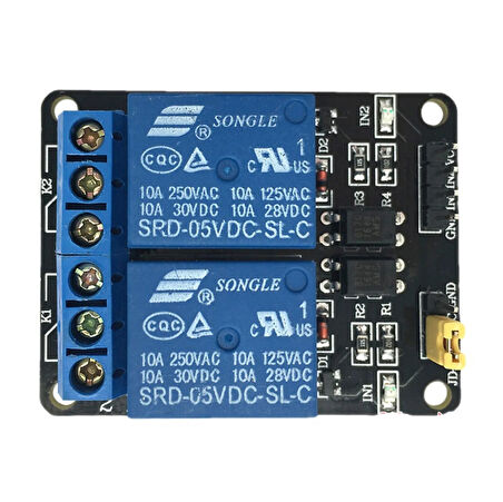 2 Yönlü 5V Optocoupler Koruma Röleli Geliştirme Kartı