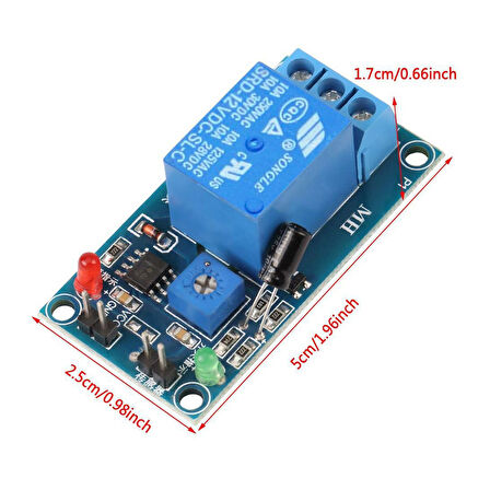 12V Toprak Nem Sensör Rölesi Ayarlı Nem Otomatil Sulama Ayar Kartı