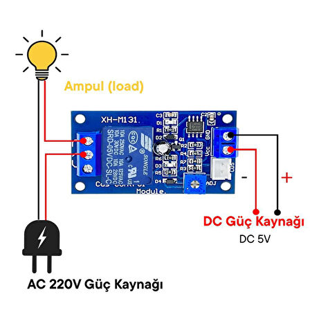 XH-M131 5V Işık Kontrol Sensör Röle Kartı Otomatik Parlaklık Kontrol